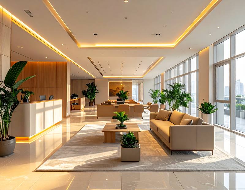 Elegantes Büroambiente